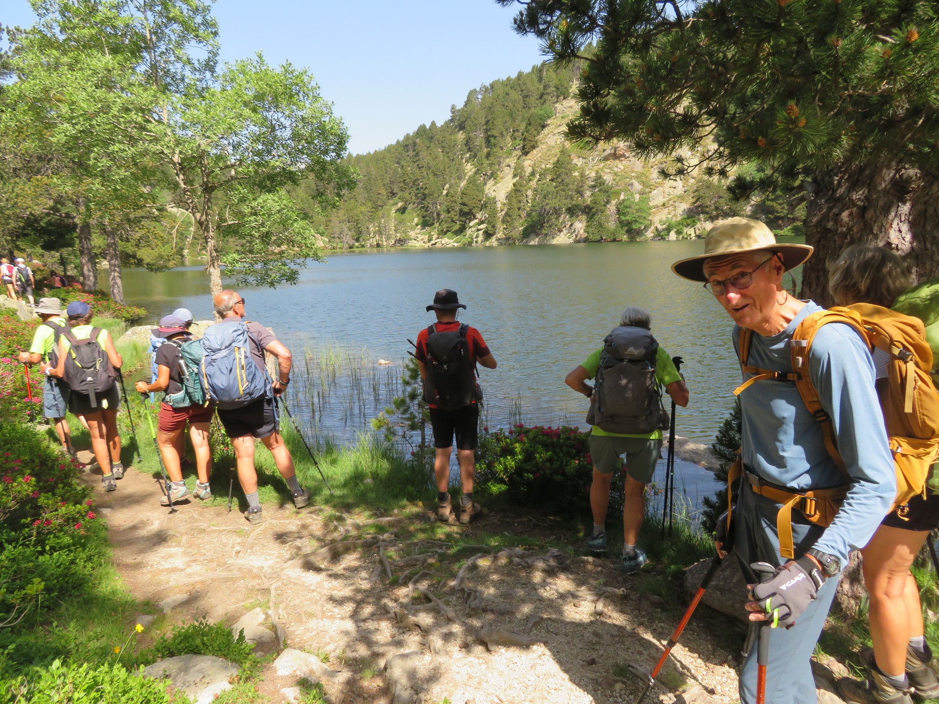 Etang de la Pradella depuis le Coll del Pam mardi 24 juin