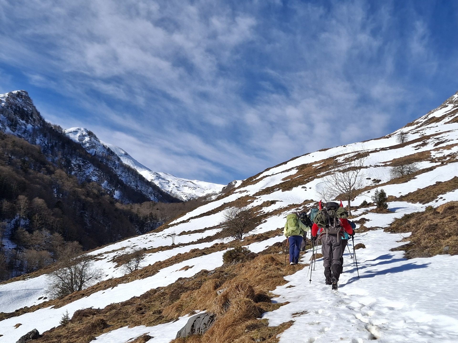Cabane de Lasbordes, vers crête de saubajot samedi 7 fevrier 